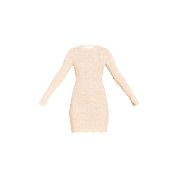 Gris Pierre Robe Mini Dos Nu À Manches Longues