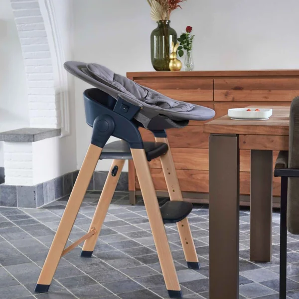 Grow With Me Shady Grey high chair and bouncer pack