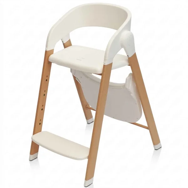 Grow With Me wooden high chair for baby