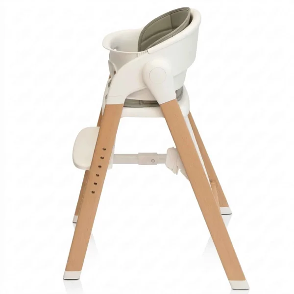 Grow With Me wooden high chair for baby
