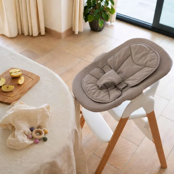 Grow With Me wooden high chair for baby