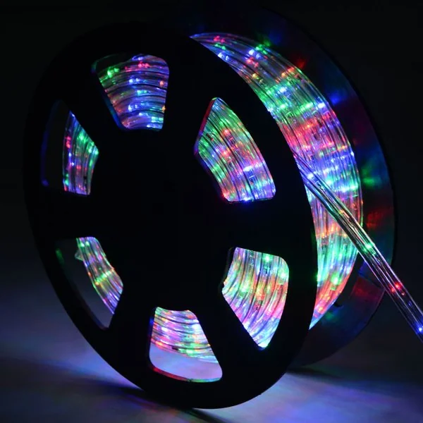 Guirlande lumineuse LED 10 M Décoration lumineuse intérieur et extérieur, LED 15 000 h, Dia. 10.5 mm, Vert&rouge&bleu