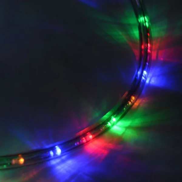 Guirlande lumineuse LED 10 M Décoration lumineuse intérieur et extérieur, LED 15 000 h, Dia. 10.5 mm, Vert&rouge&bleu