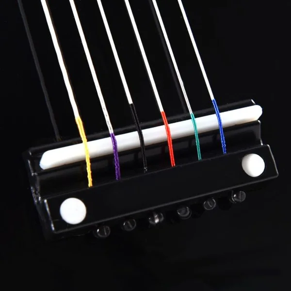 Guitare 21 Pouces 6 Cordes pour Enfants GOPLUS Guitare pour Débutants en Peuplier et Tilleul, 600g, 53,5 x 17 cm, Noir