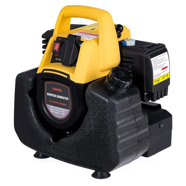 Générateur Electrique à Essence 1000 W Groupe Electrogène Générateur Portable 230 V Réservoir 3,5L, 32x25x33cm