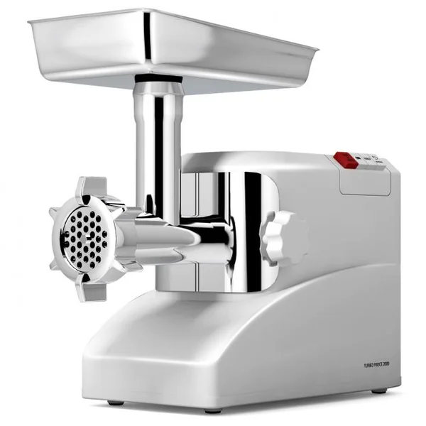 Hachoir Electrique à Viande et Saucisses 700w avec Lame de Coupe à 4 Rabats en Acier Inoxydable 220-240v/50hz Blanc