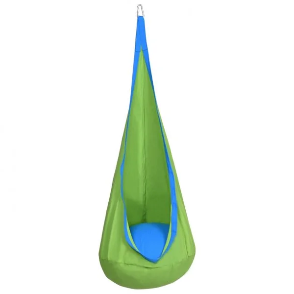 Hamac pour Enfant Chaise Suspendue pour Enfant, Capacité 80kg, en Toile de Haute Qualité, 70 x 160 cm (dia x L), Vert