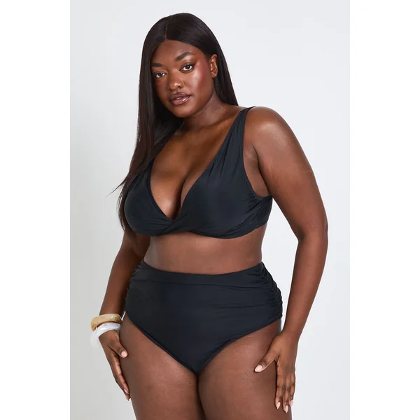 Haut De Bikini Grande Taille À Détail Torsadé Devant