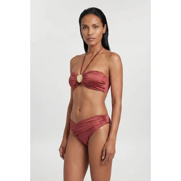 Haut De Bikini Métallisé Avec Détail De Quincaillerie