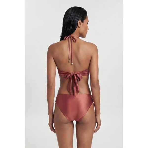 Haut De Bikini Métallisé Avec Détail De Quincaillerie