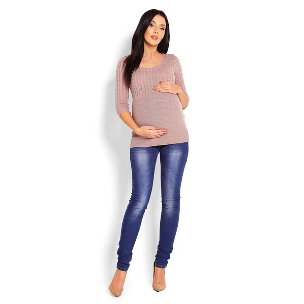 Haut de grossesse torsadé - Rouge/Beige/Marine/Turquoise/Rose