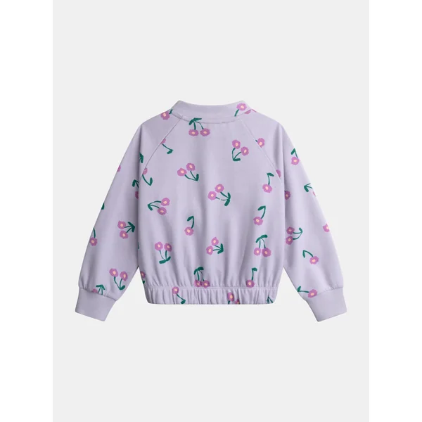Haut de jogging violet imprimé fleurs pour fille - Soins Bébé Naturels & Produits Maman Après Naissance