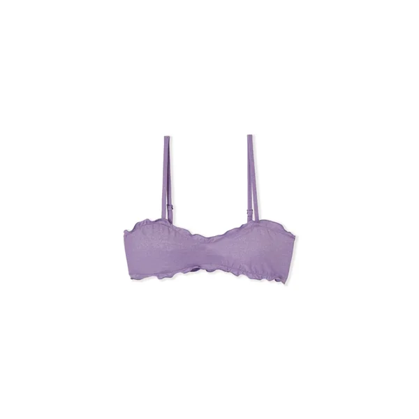 Haut de maillot de bain bandeau pailleté avec bretelles amovibles