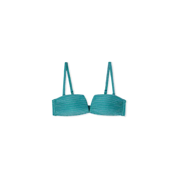 Haut de maillot de bain bandeau pailleté avec bretelles amovibles