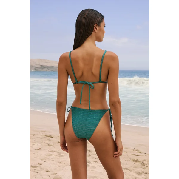Haut de maillot de bain triangle multi positions pailleté