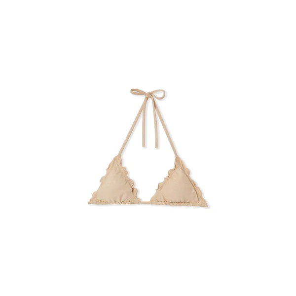 Haut de maillot de bain triangle pailleté avec pads amovibles