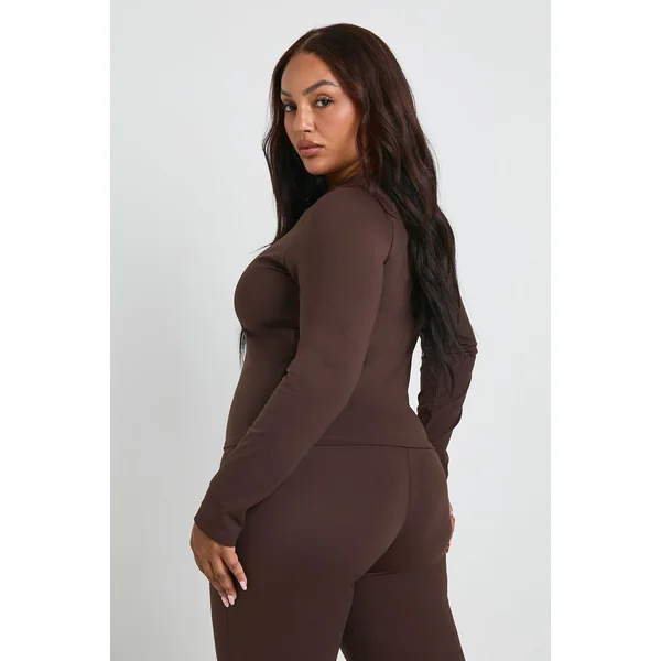 Haut à manches longues Plus Supersoft avec détails de couture