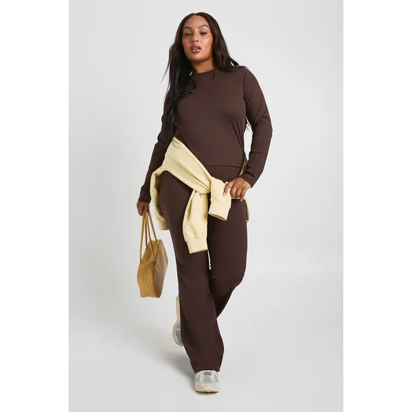 Haut à manches longues Plus Supersoft avec détails de couture