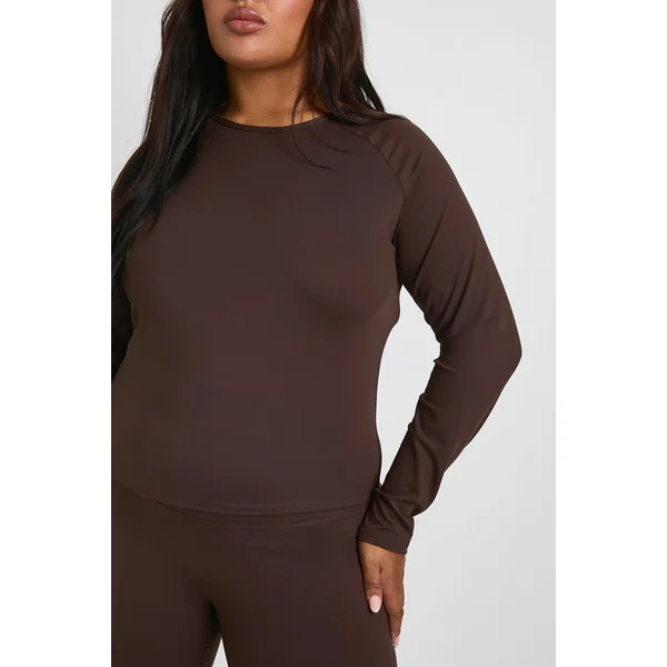 Haut à manches longues Plus Supersoft avec détails de couture