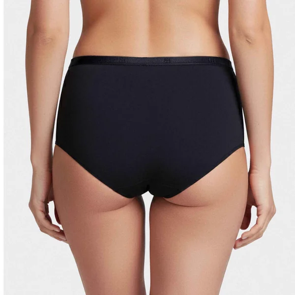 High-waist women's lyocell second-skin seamless brief