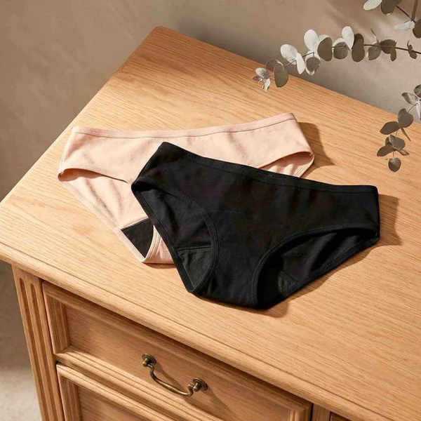 High-waisted night period pants absorbent cotton
