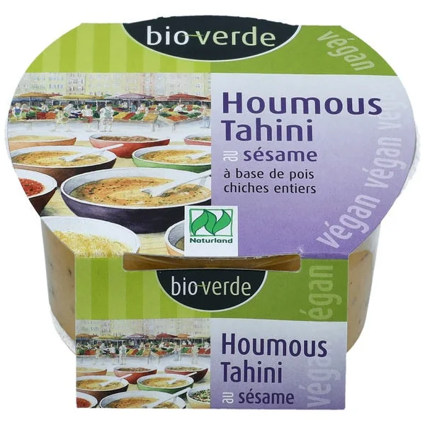 Houmous tahini, pois chiches, sésame