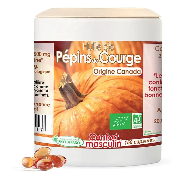 Huile de pépins de courge capsule (150) 110g