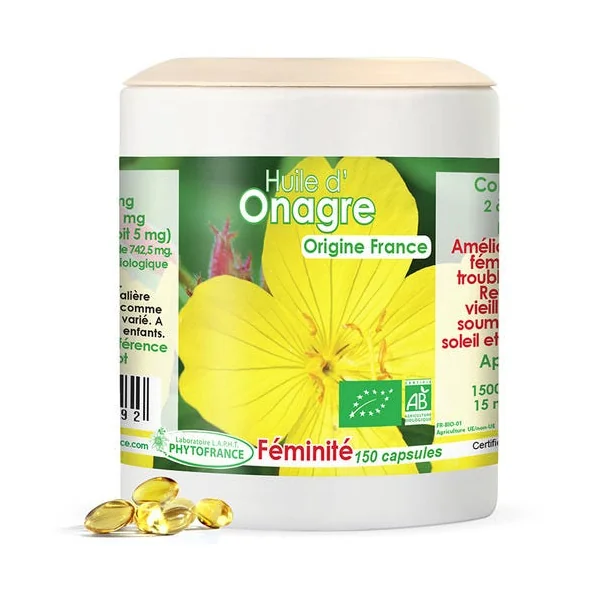 Huile d'onagre - 150 capsules