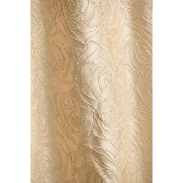 Hypnotic | Robe mi-longue bandeau en jacquard doré