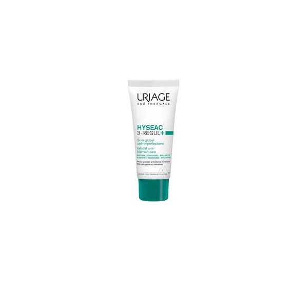 Hyseac 3 Régul+. Boutons, points noirs. Acide salicylique/AHA