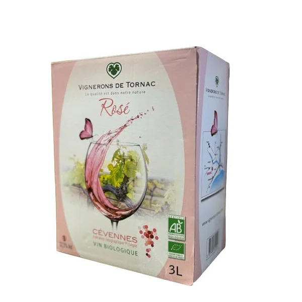 IGP Cévennes rosé Vignerons de Tornac 3L