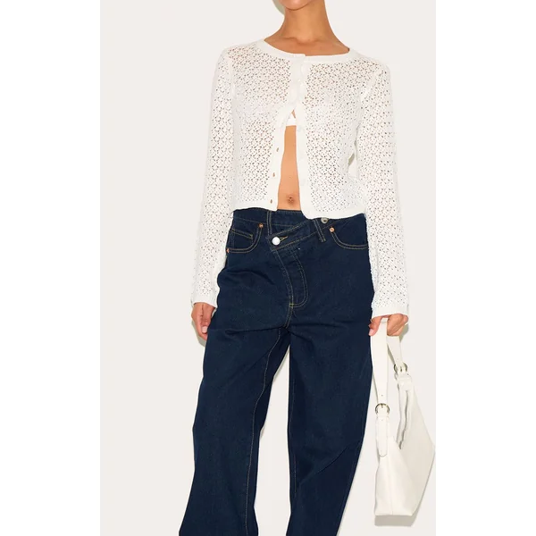 Indigo Jean Petite Taille En Denim Bleu Clair À Taille Asymétrique Et Coupe Droite