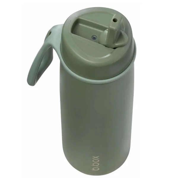 Insulated stainless steel bottle with straw 690 ml
