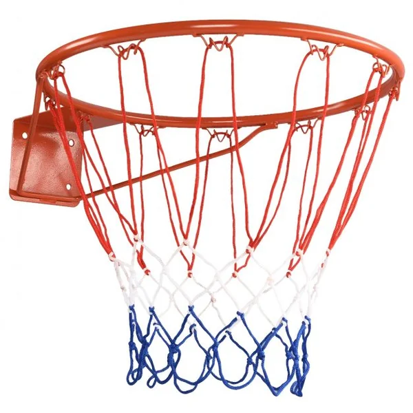 Jante de Basketball 46 CM Panier de Basket avec Filet en Nylon Fixation Murale pour Adultes/Enfants en Acier et PE