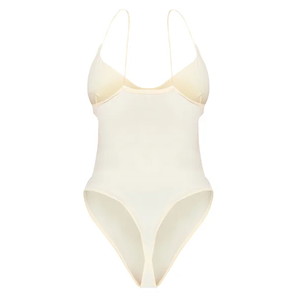 Jaune Pâle Body Sculptant À Armatures