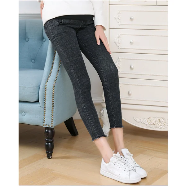 Jean de grossesse skinny court - Noir/Bleu - Reste 1T40
