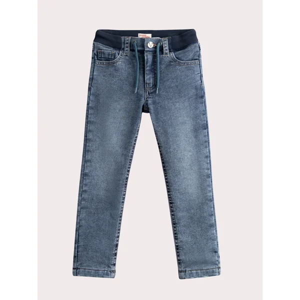 Jean denim bleu doublé chaud pour garçon - Soins Bébé Naturels & Produits Maman Après Naissance