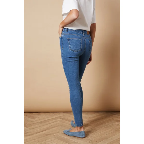 Jean Skinny Taille Moyenne Jade