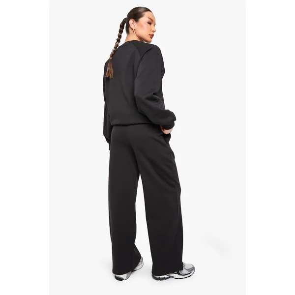 Jogger Droit à Détail en Pin-Tuck