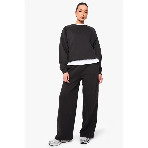 Jogger Droit à Détail en Pin-Tuck