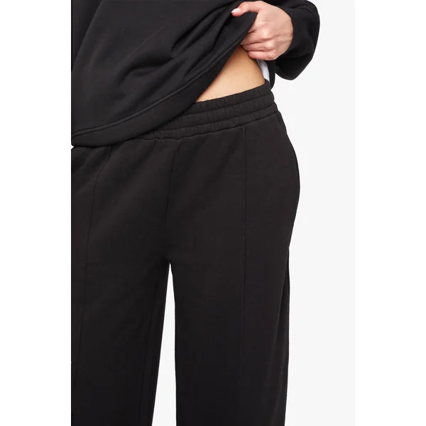 Jogger Droit à Détail en Pin-Tuck