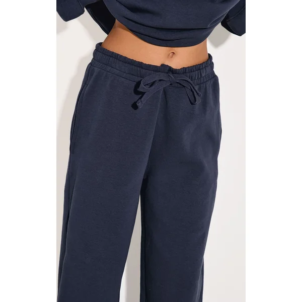 Joggers Premium À Jambe Droite En Maille Interlock