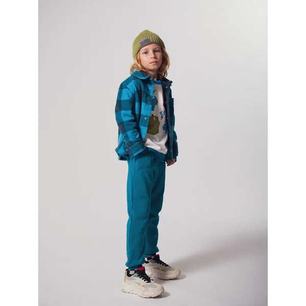 Jogging doublé chaud bleu - Soins Bébé Naturels & Produits Maman Après Naissance