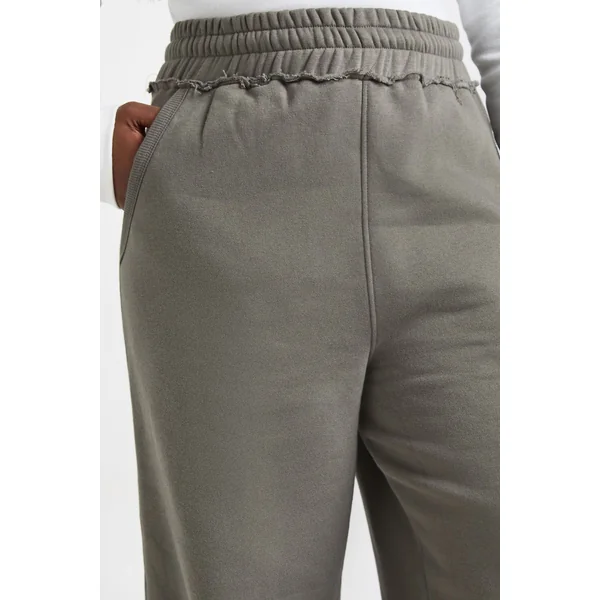 Jogging Grande Taille Jambes Larges à Ceinture Usée