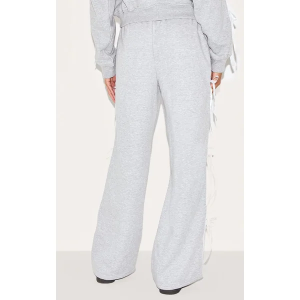 Jogging Large En Velours Avec Détail Nœud
