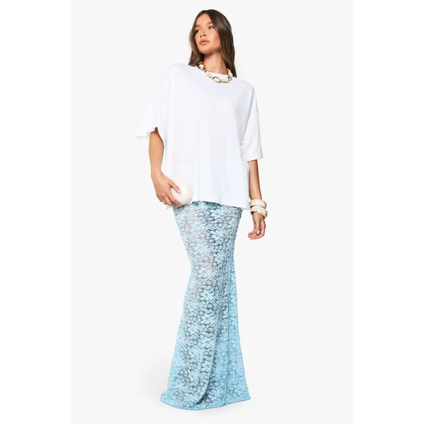 Jupe Colonne Maxi en Dentelle