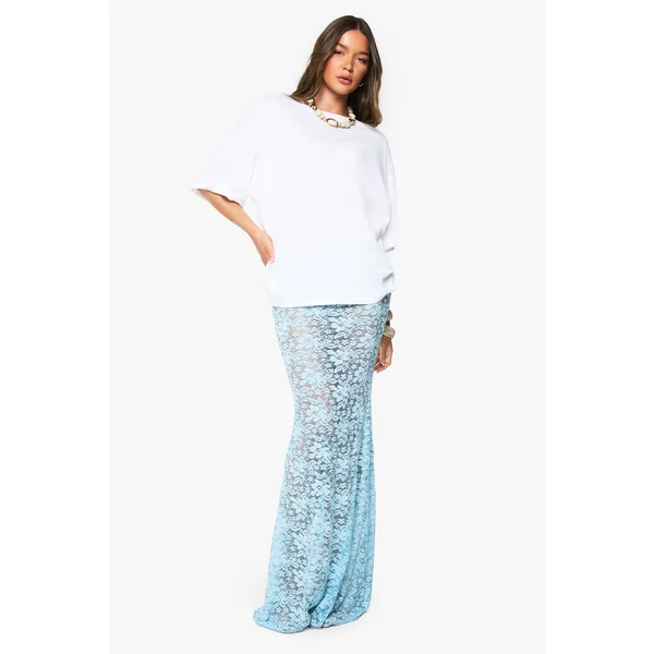 Jupe Colonne Maxi en Dentelle