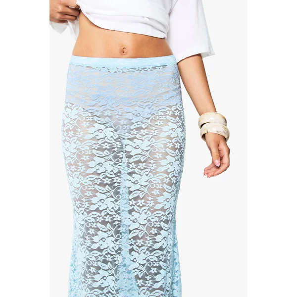 Jupe Colonne Maxi en Dentelle