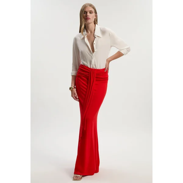 Jupe Maxi en Jersey Crêpe Stretch Premium