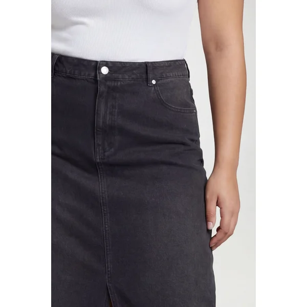 Jupe Midi En Denim Grande Taille